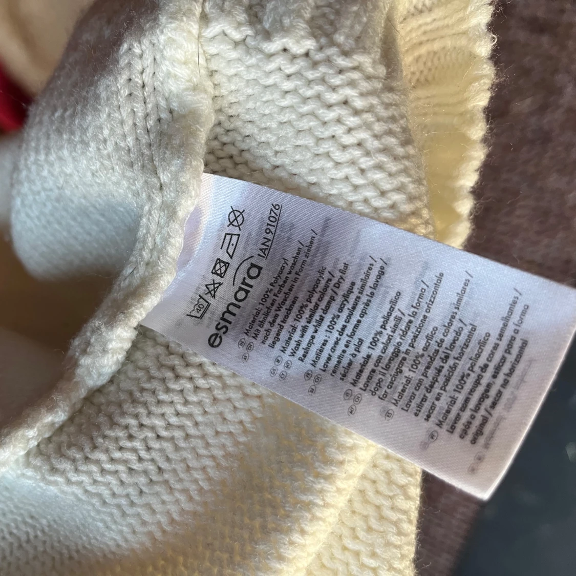 Vit stickad klänning från Esmara - 3