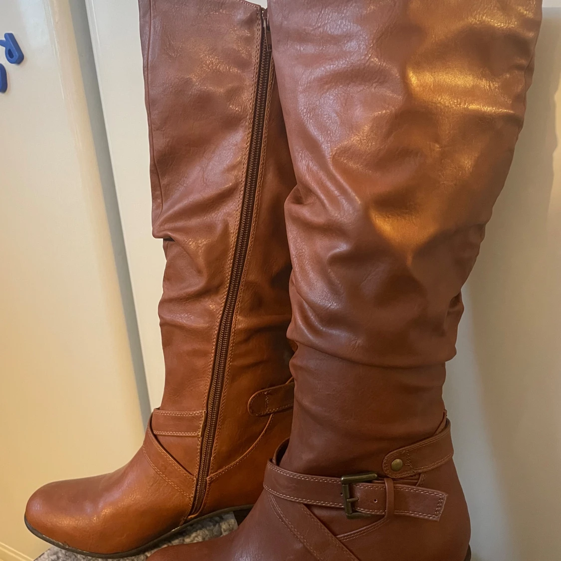 Bruna stövlar med klack  - 1