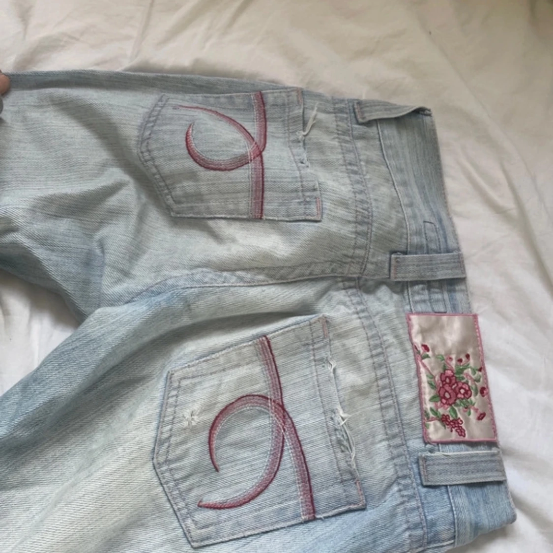 Ljusblå bootcut Jeans💕 - 2