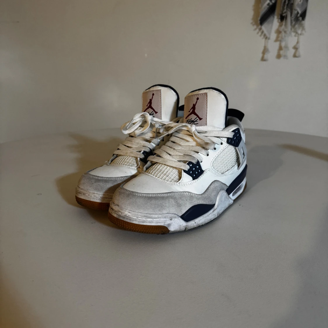 Nike SB Air Jordan 4 sneakers vit/marin