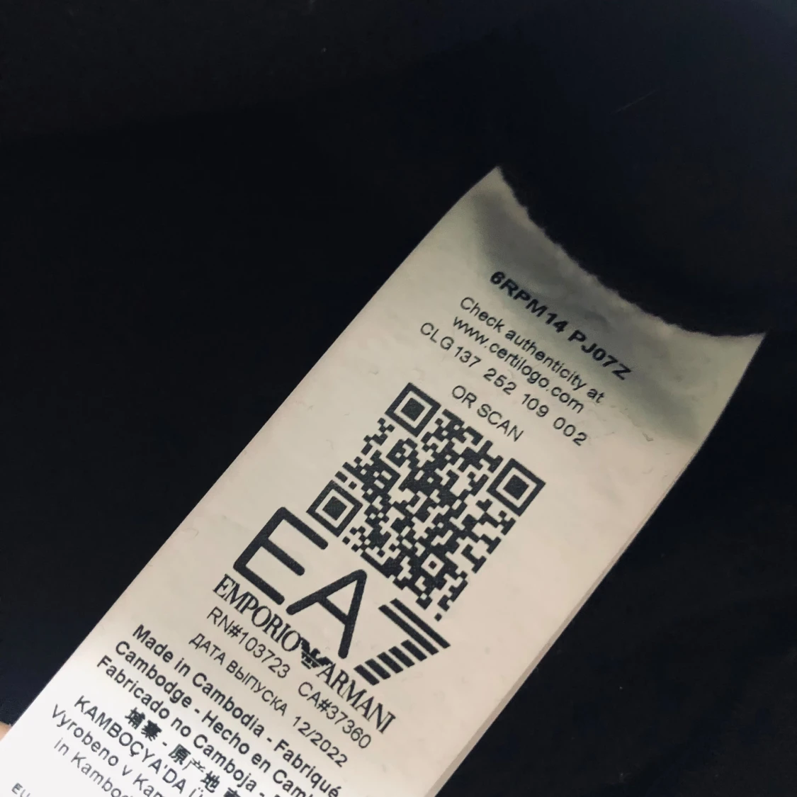 Svart sweatshirt EA7 Emporio Armani - 4