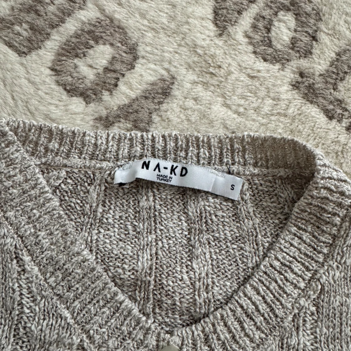 Grå ribbad långkjol från NA-KD - 1