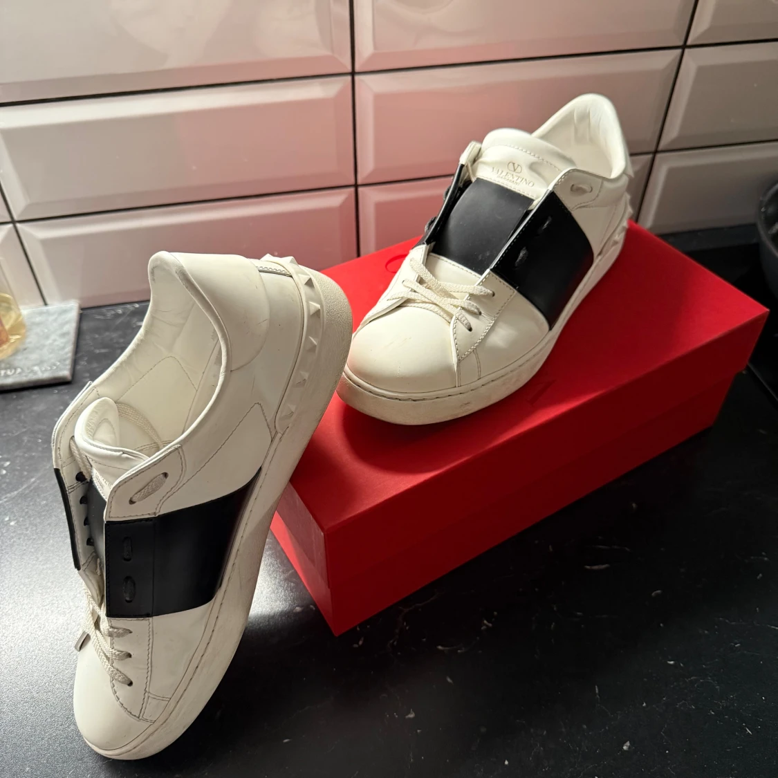 Valentino Garavani Open sneakers vit/svart