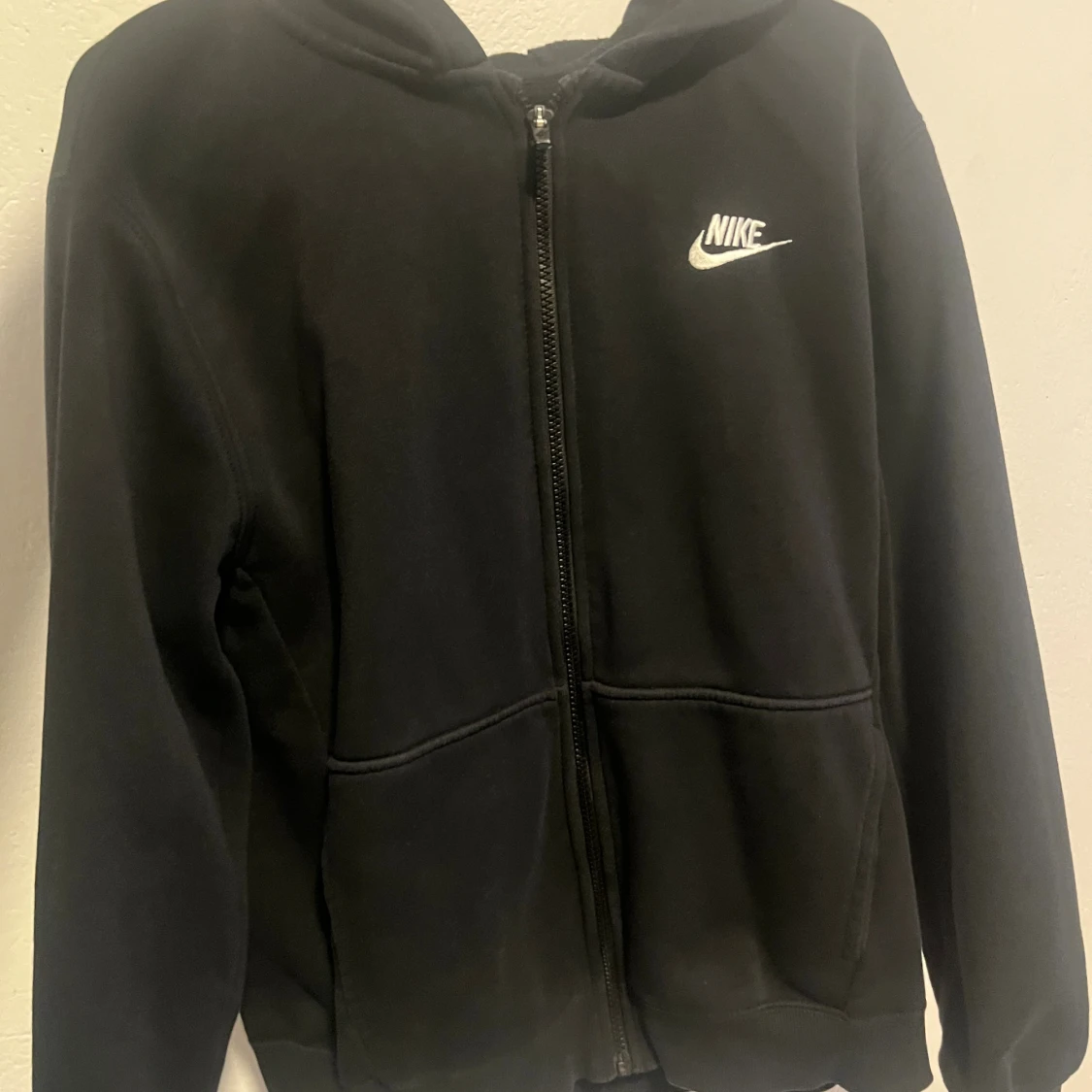 Svart Nike zip hoodie