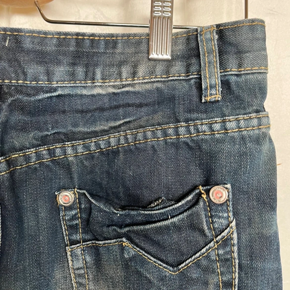 Jeanskjol med dragkedjor  - 4