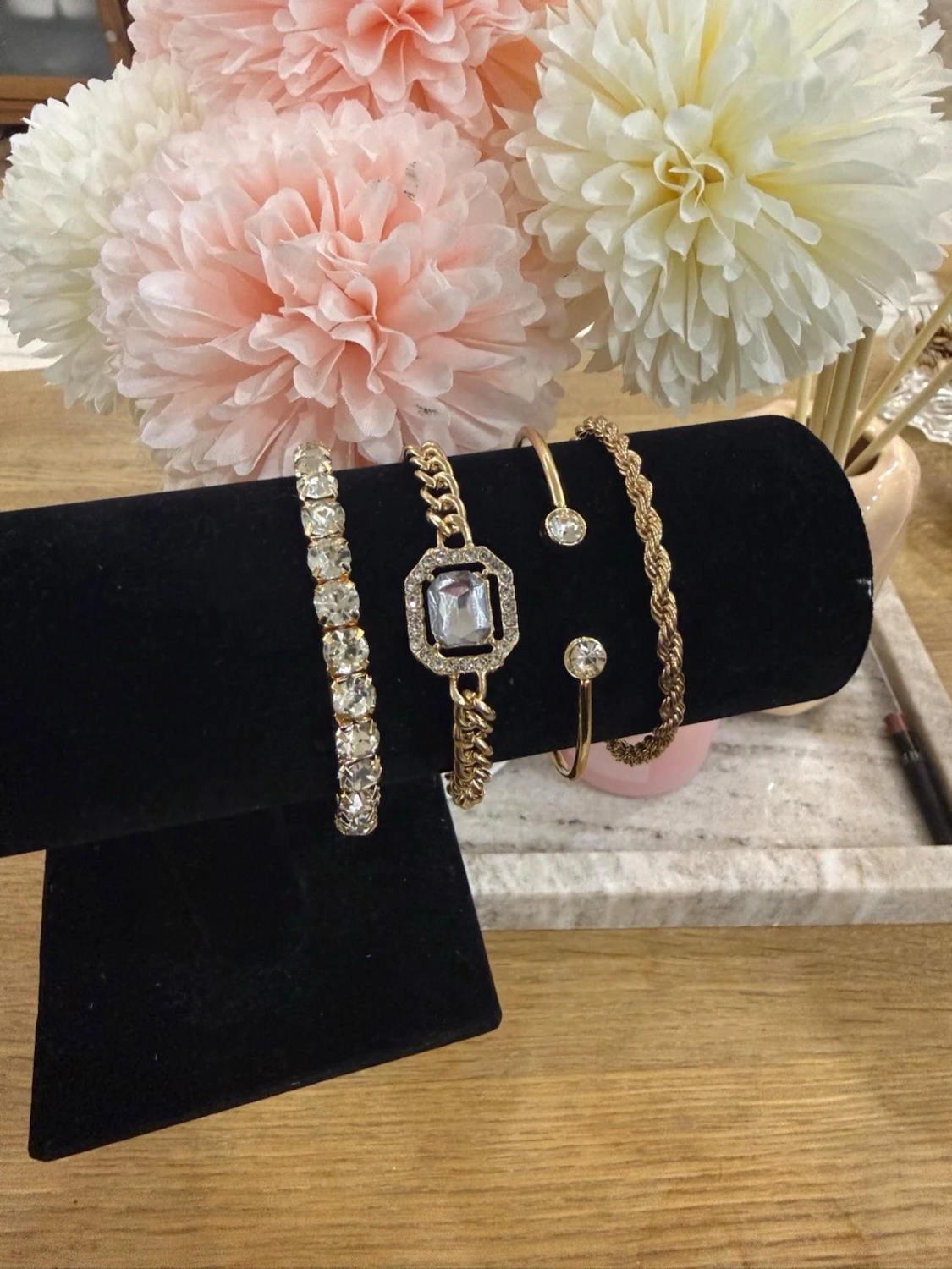 Guld Armband Set - 2