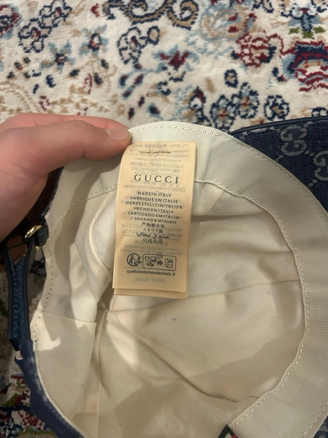 Blå denimkeps från Gucci - 4