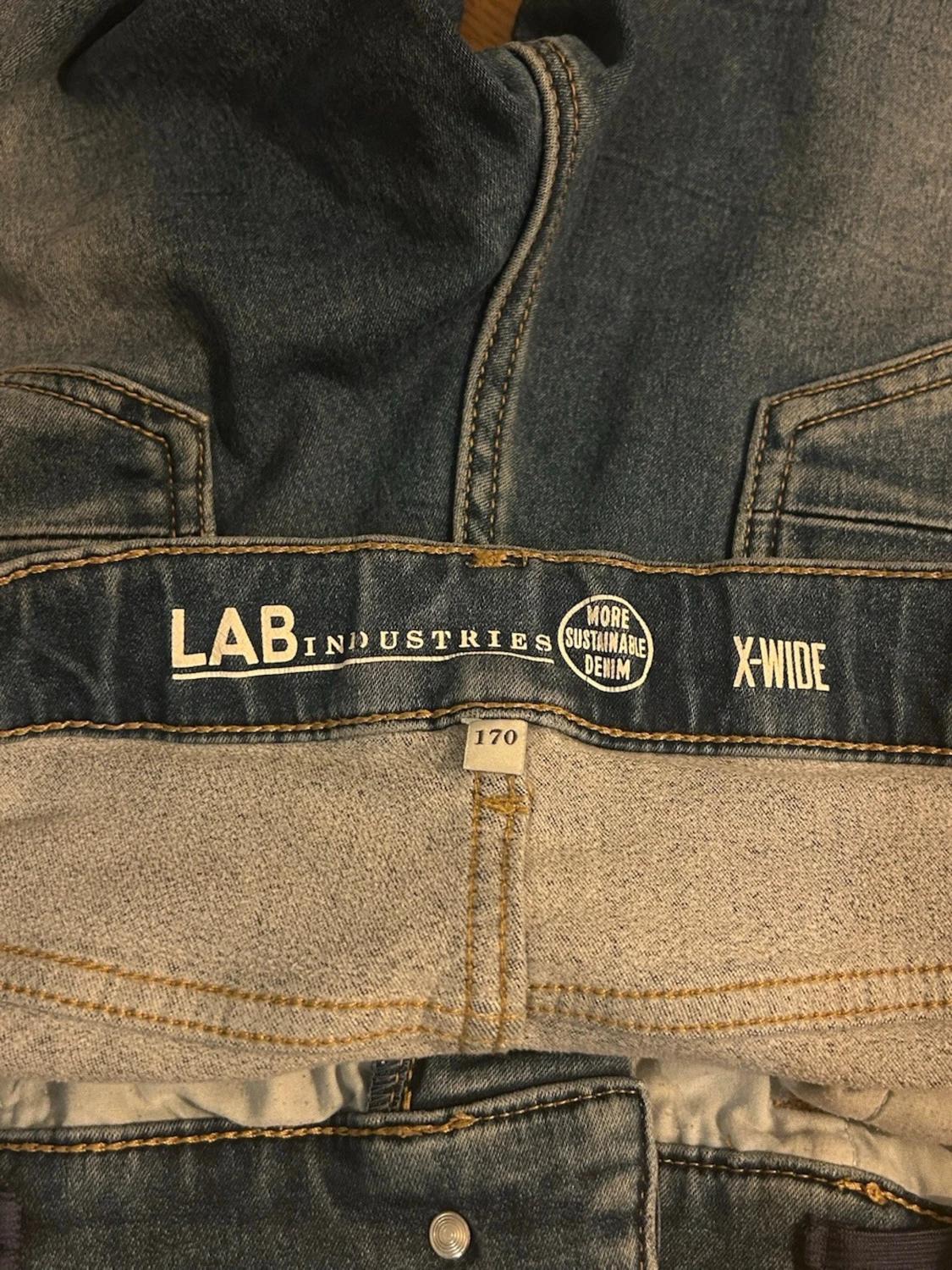 Blå raka jeans från Lab industries - 2