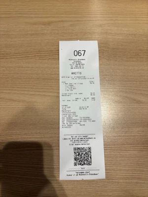 67 - Detta händer inte ofta. Vad är odsen att man får dett otroliga nummer på kvittot, i donken kön.  Detta drömmer många i generation alfa om. Men nu för ändast 67 kr kan du köpa detta otroliga kvitto.för måndag kanske än träns men för änufler en livstids att njuta av varje 67 tillfälle som kommer upp!!