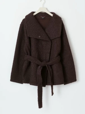 Ginatricot - Soft belted coat - Kort mysigt kappa från Ginatricot i färgen brun. Har inte använts mer än några gånger!