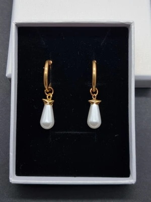 Örhängen inspirerade av Maria Nilsdotter  - Material-rostfritt stål. Stilrena örhängen inspirerade av Maria Nilsdotter. ☝️Vid köp ingår två extra berlocker som kan bytas ut, då själva hänget är ömtåligt och känsligt för stötar.