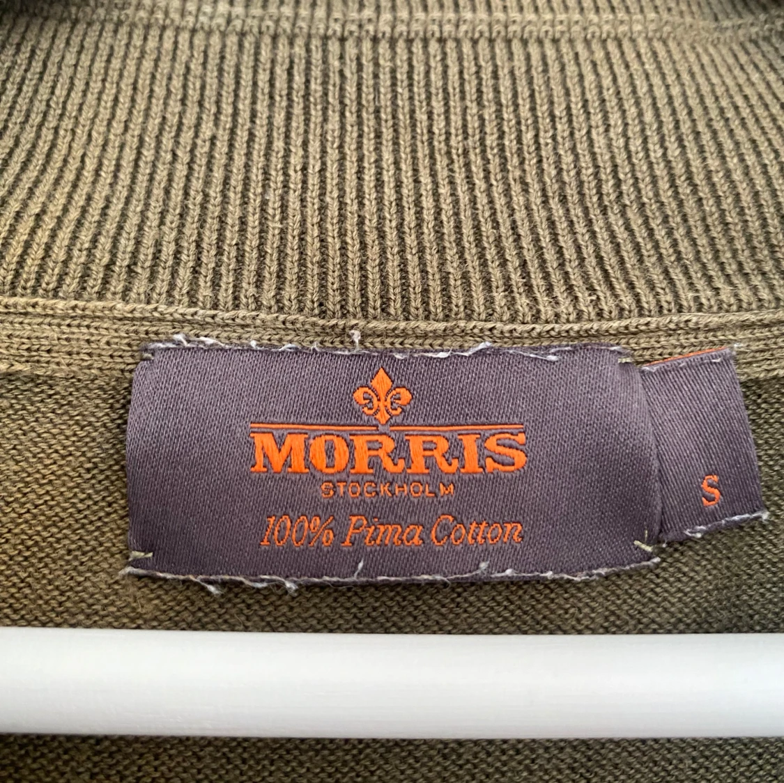 Olivgrön half zip tröja Morris - 4