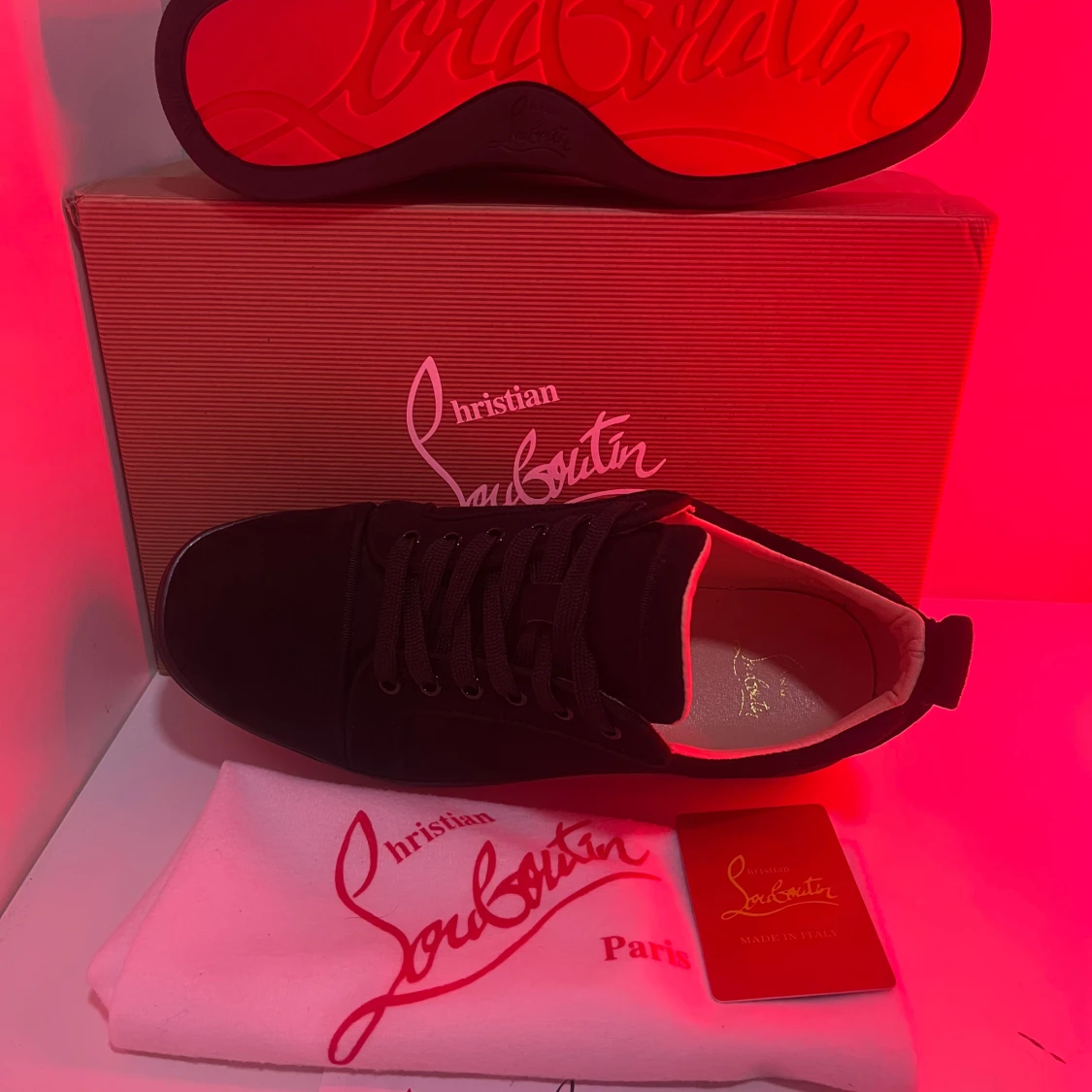 Svarta sneakers från Christian Louboutin - 3