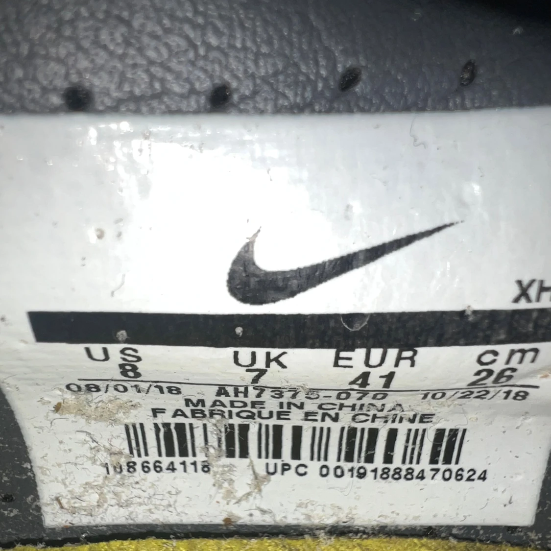 Nike Mercurial grå/gula fotbollsskor - 4