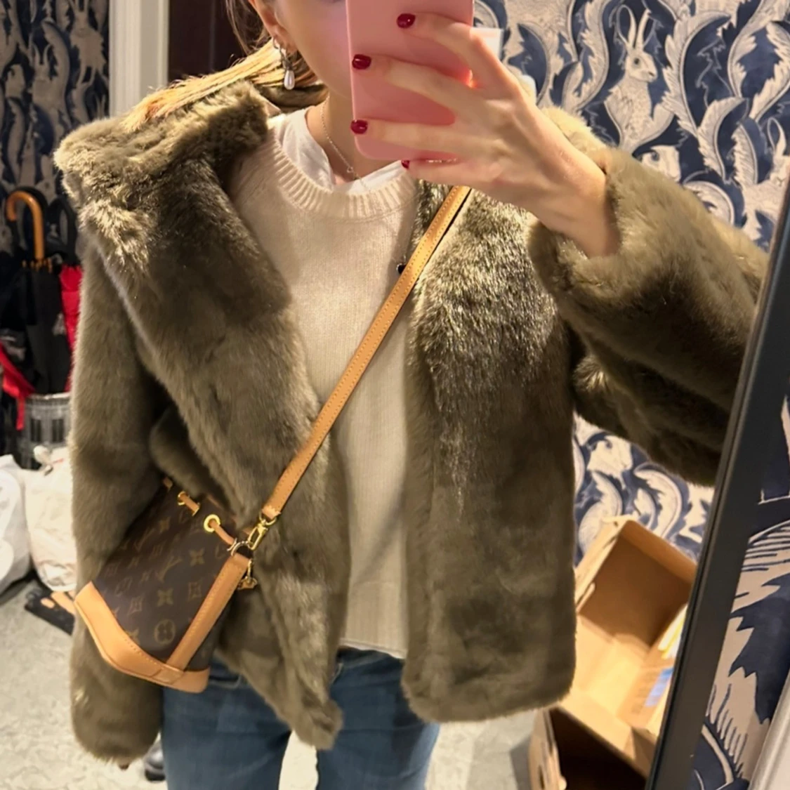 Fuskpäls jacka - 1
