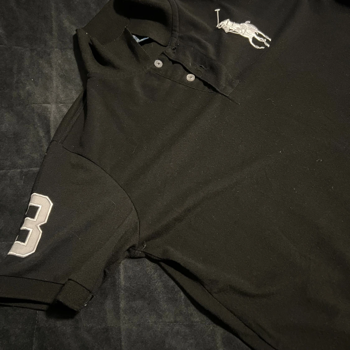 Svart Polo Ralph Lauren piké - 1