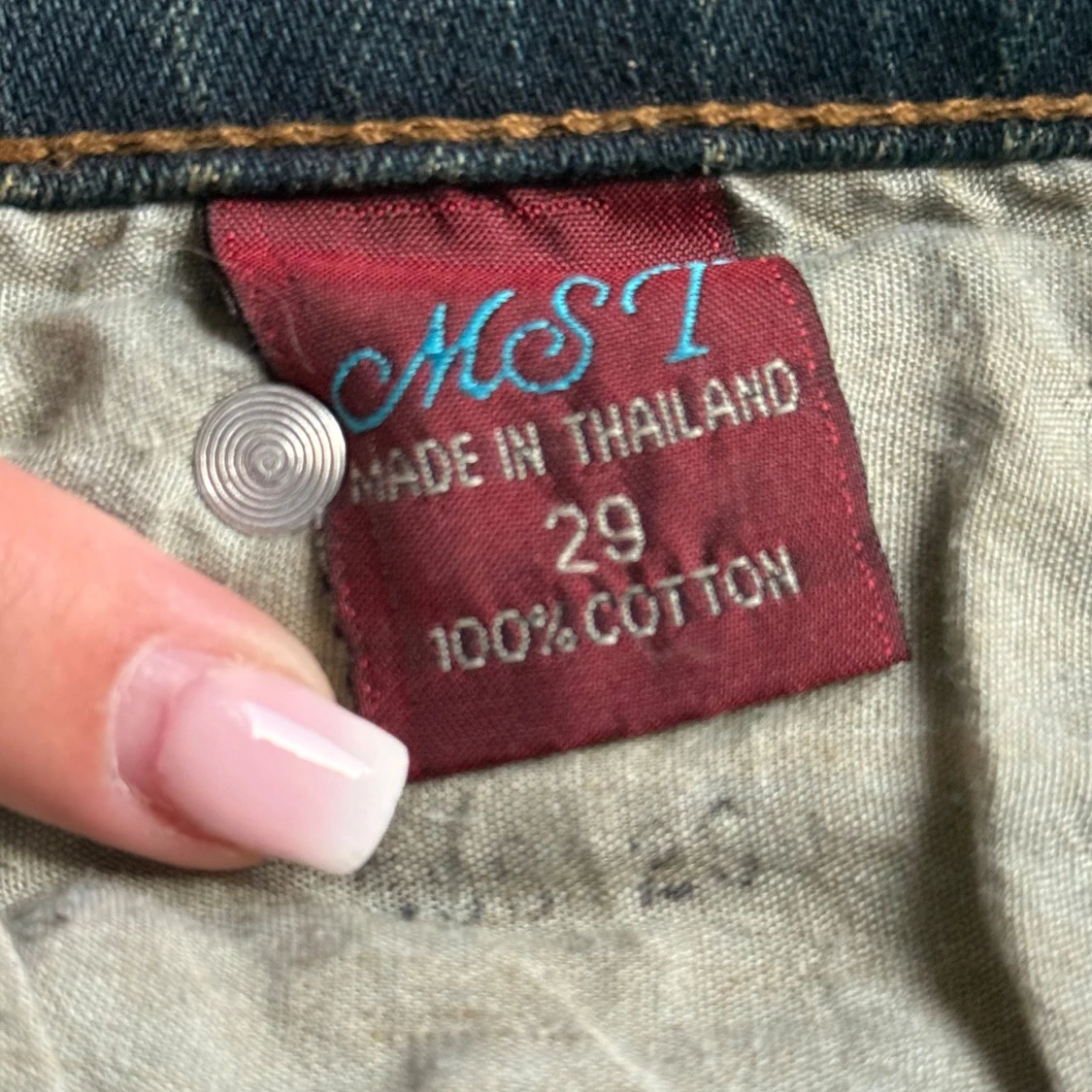 Blå bootcut jeans från MST, stl 29 - 2