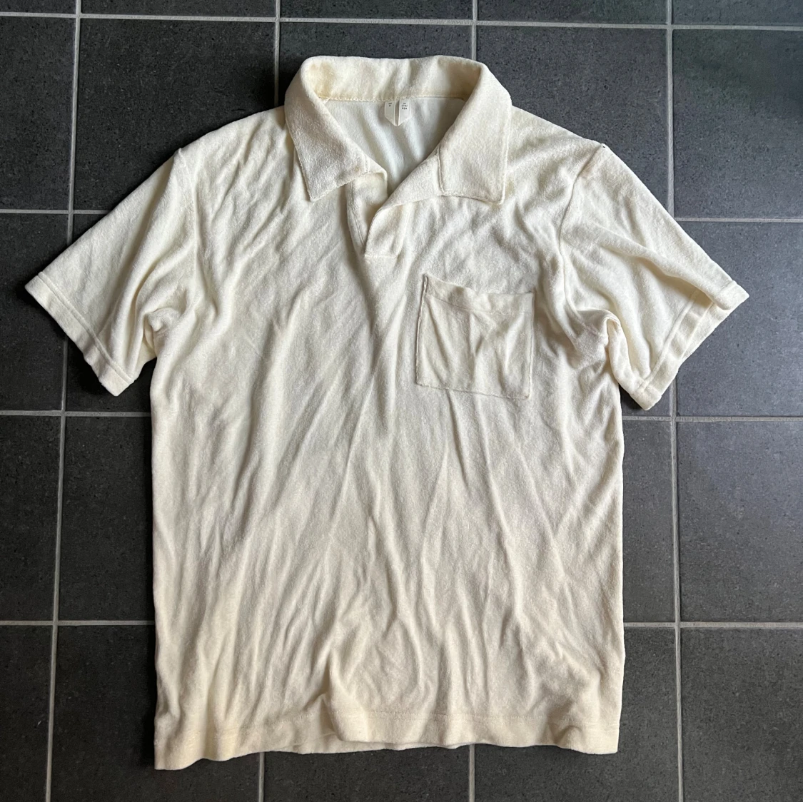 Krämfärgad frotté pike Arket