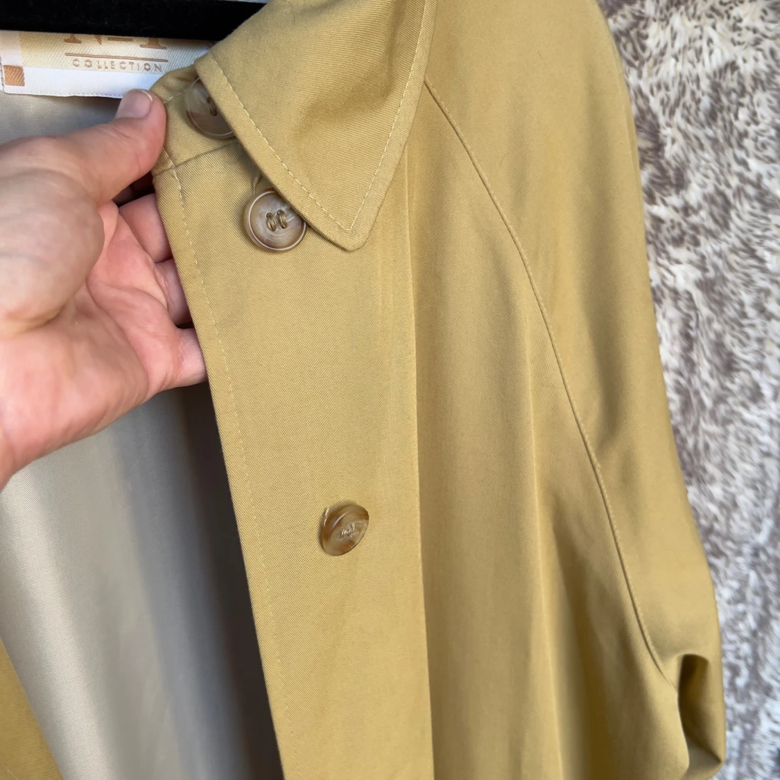 Vintage gul trenchcoat från Kappahl No1 - 3