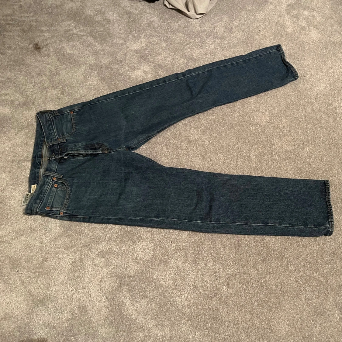 Levi's 501 mörkblå jeans straight fit - 1