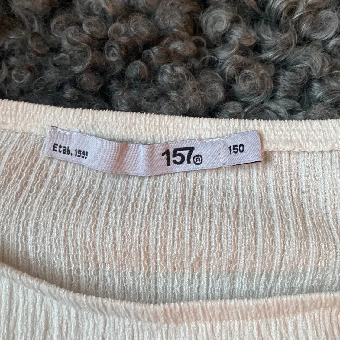 Vit långärmad topp från 157 storlek 150 - 2