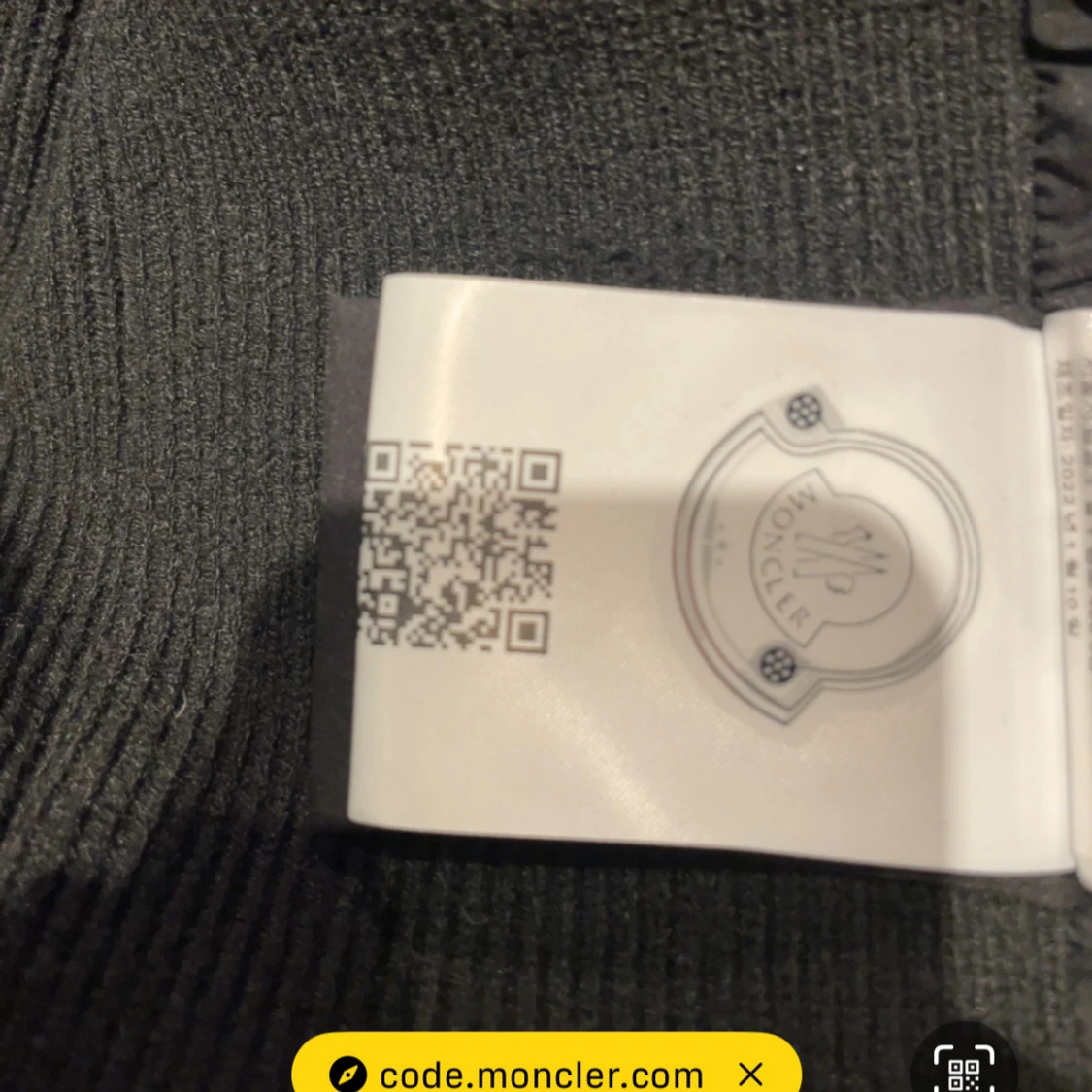 Svart Moncler cardigan med stickade ärmar - 2