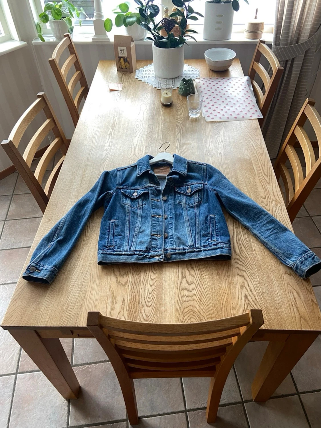 Blå klassisk jeansjacka Gina Tricot - 2