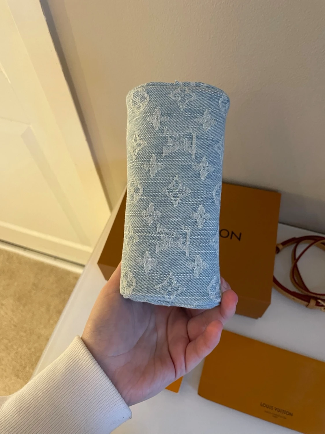 Louis Vuitton denim handväska - 1