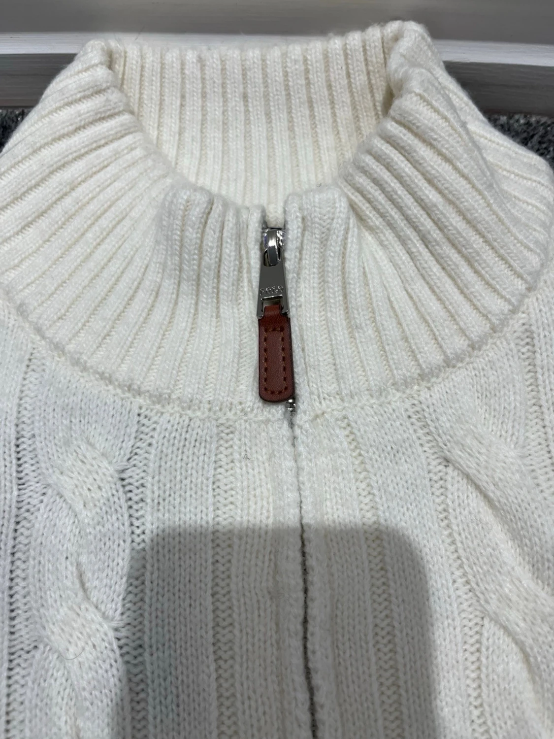 Vit kabelstickad tröja Polo Ralph Lauren - 3