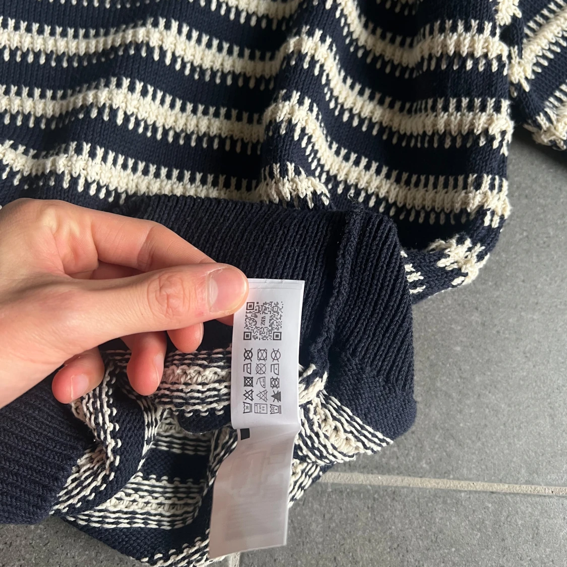 Randig stickad tröja från Zara - 3