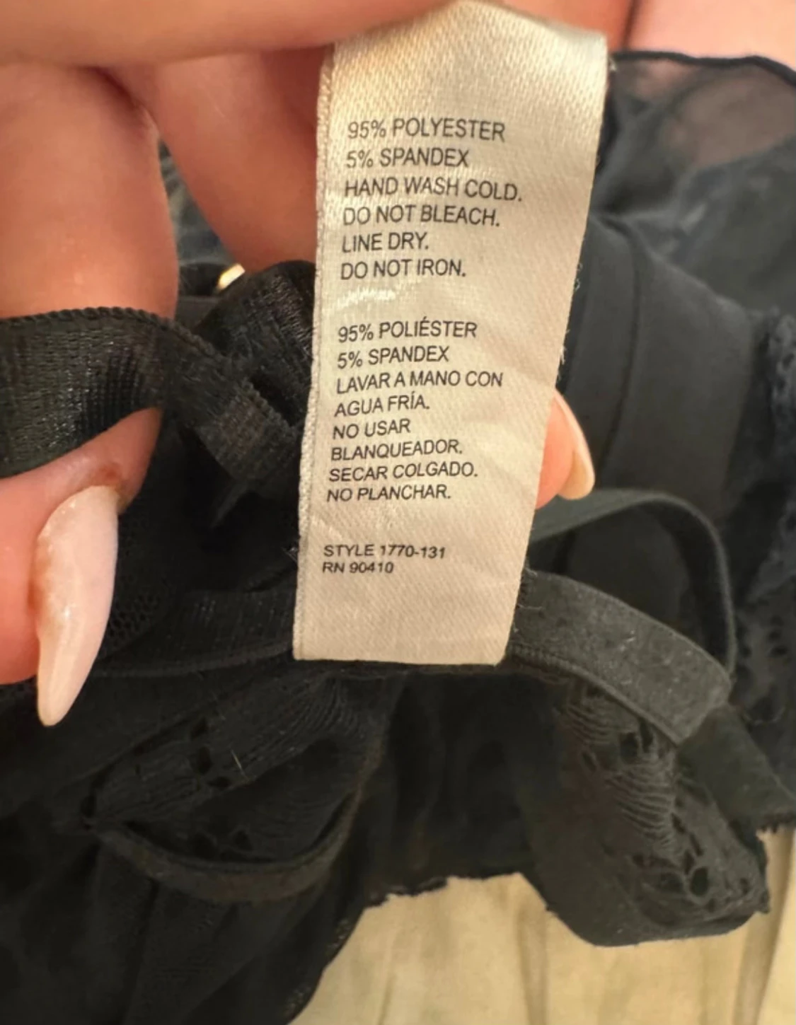 Svart spetsklänning Marilyn Monroe S - 4