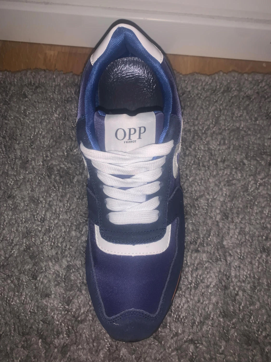 Marinblå OPP skor. - 1
