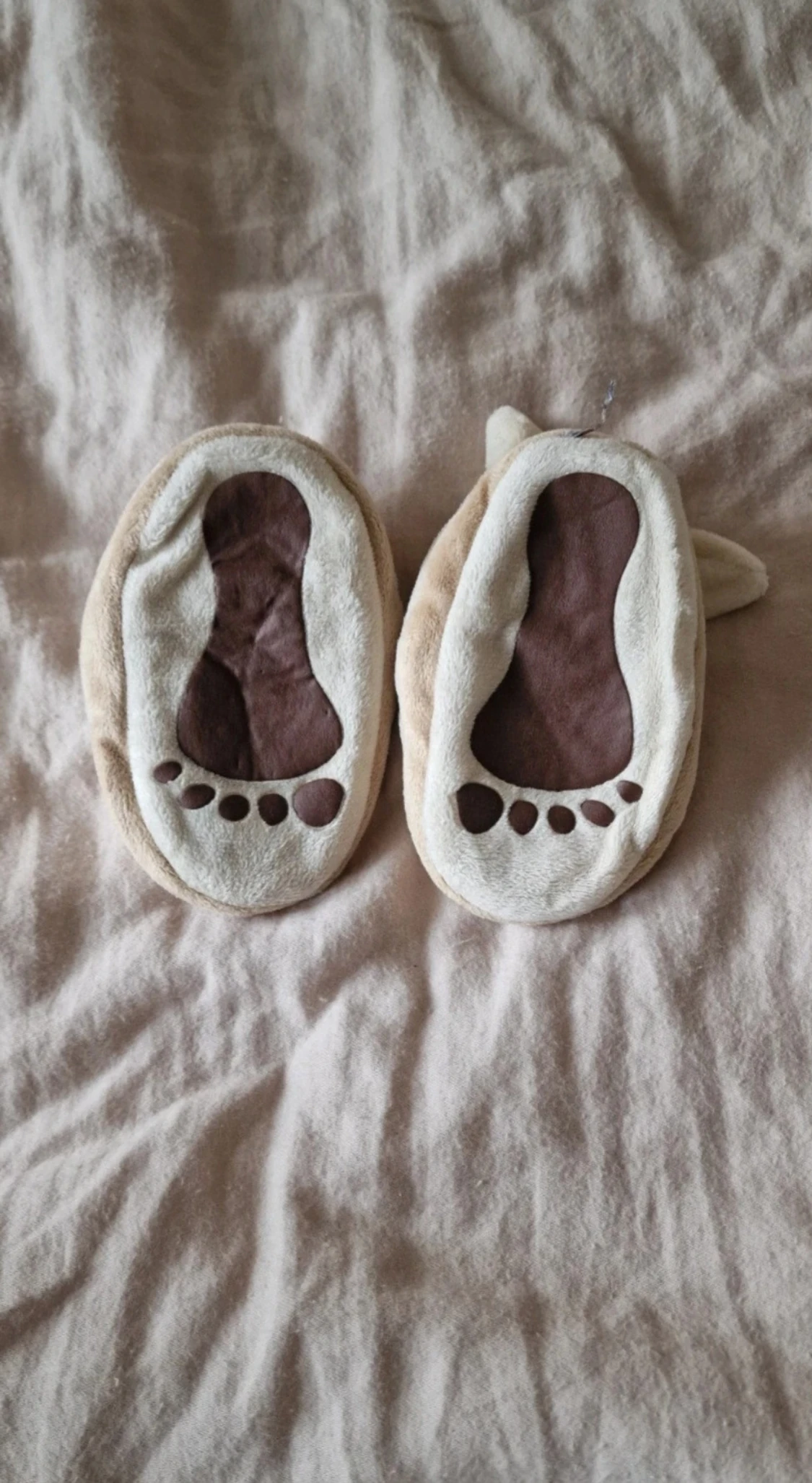 Beige kanin-tofflor med öron - 2