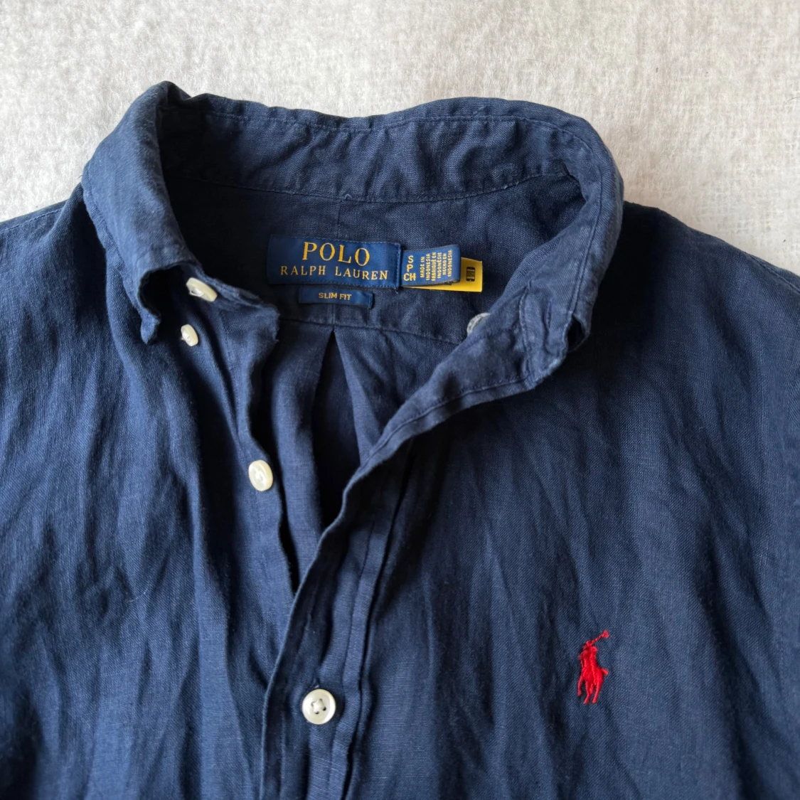 Blå linneskjorta från Polo Ralph Lauren - 1