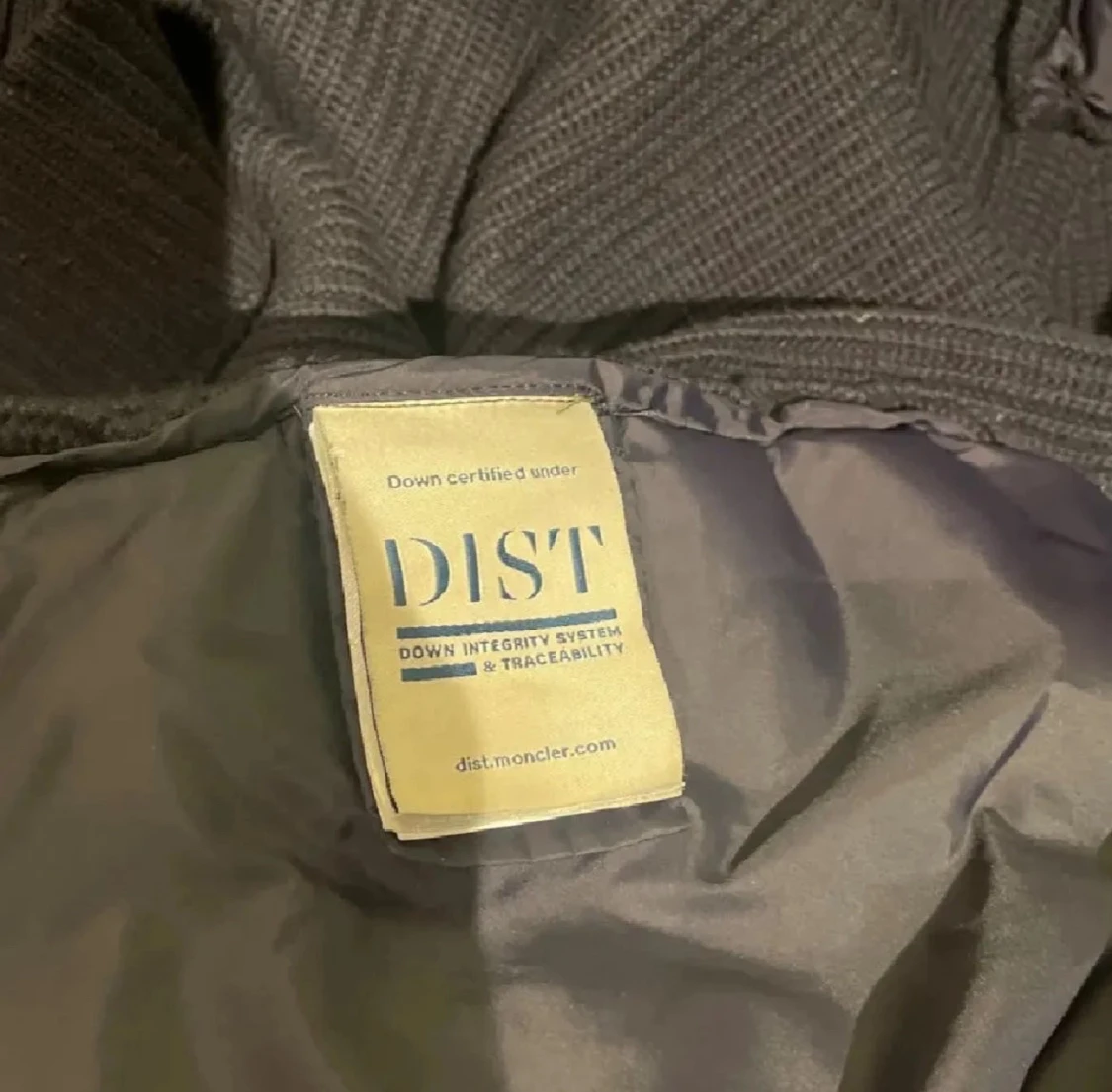 Mörkblå Moncler pufferjacka med huva - 3