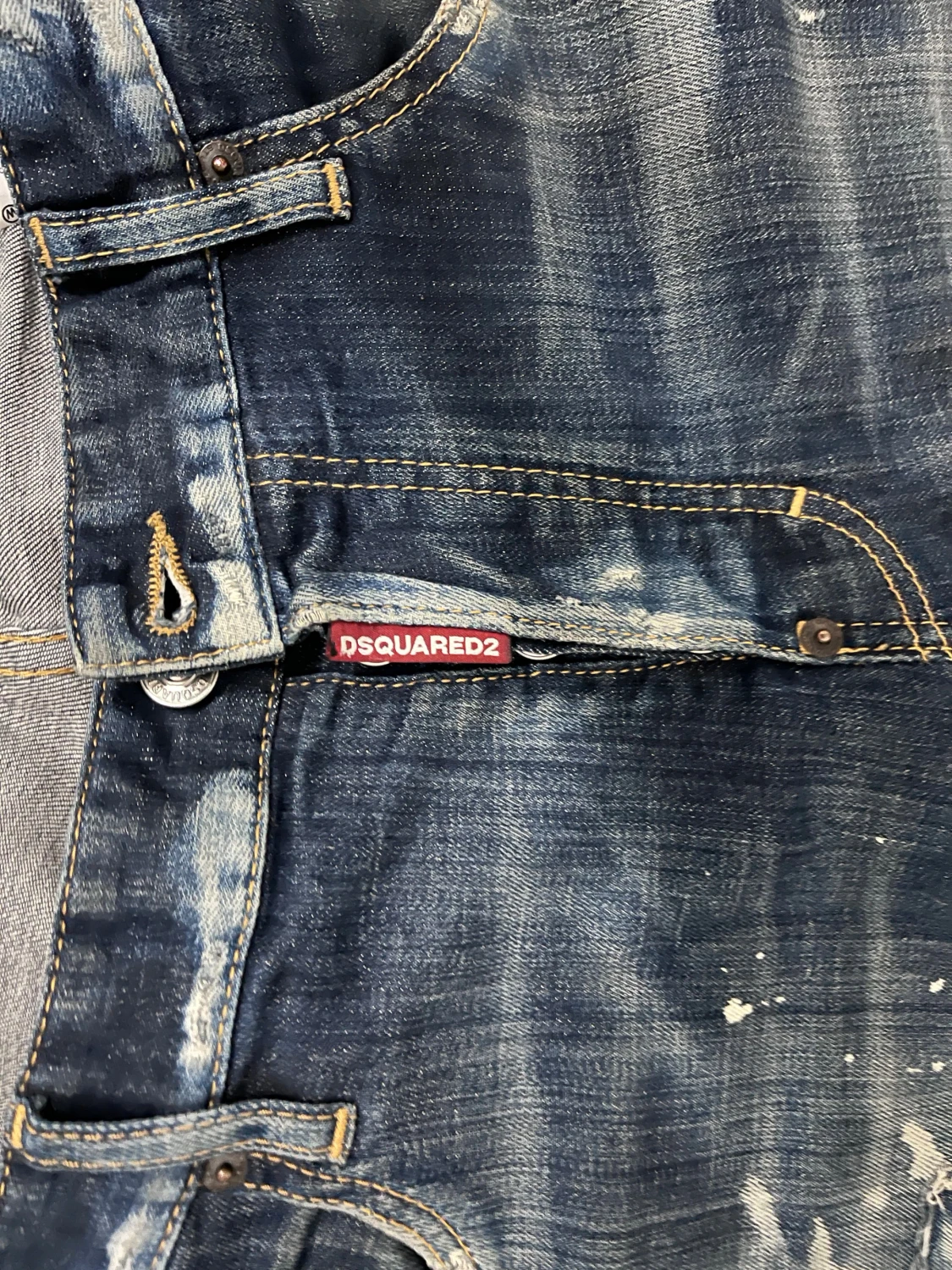 Dsquared2 blå jeans med slitningar - 2