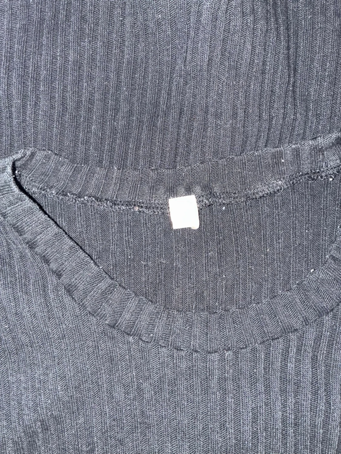 Svart ribbad ärmlös topp kay/day - 1