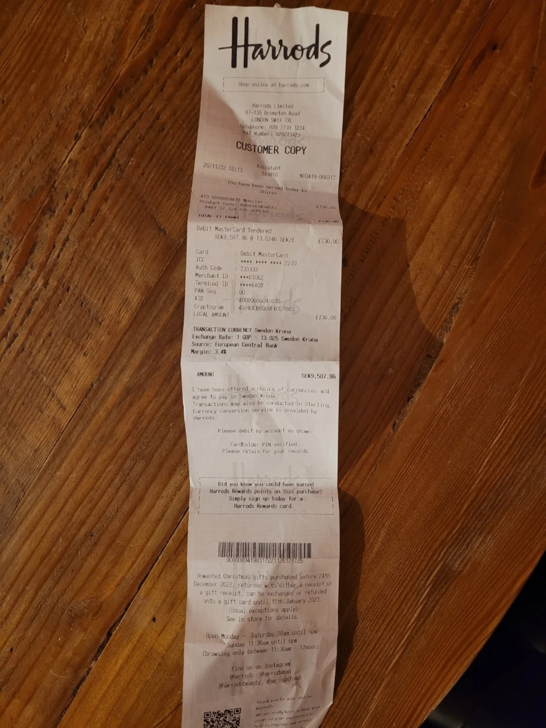 Svart Moncler pufferjacka med huva - 5