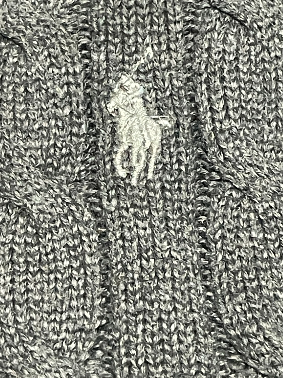 Grå kabelstickad tröja Polo Ralph Lauren - 4