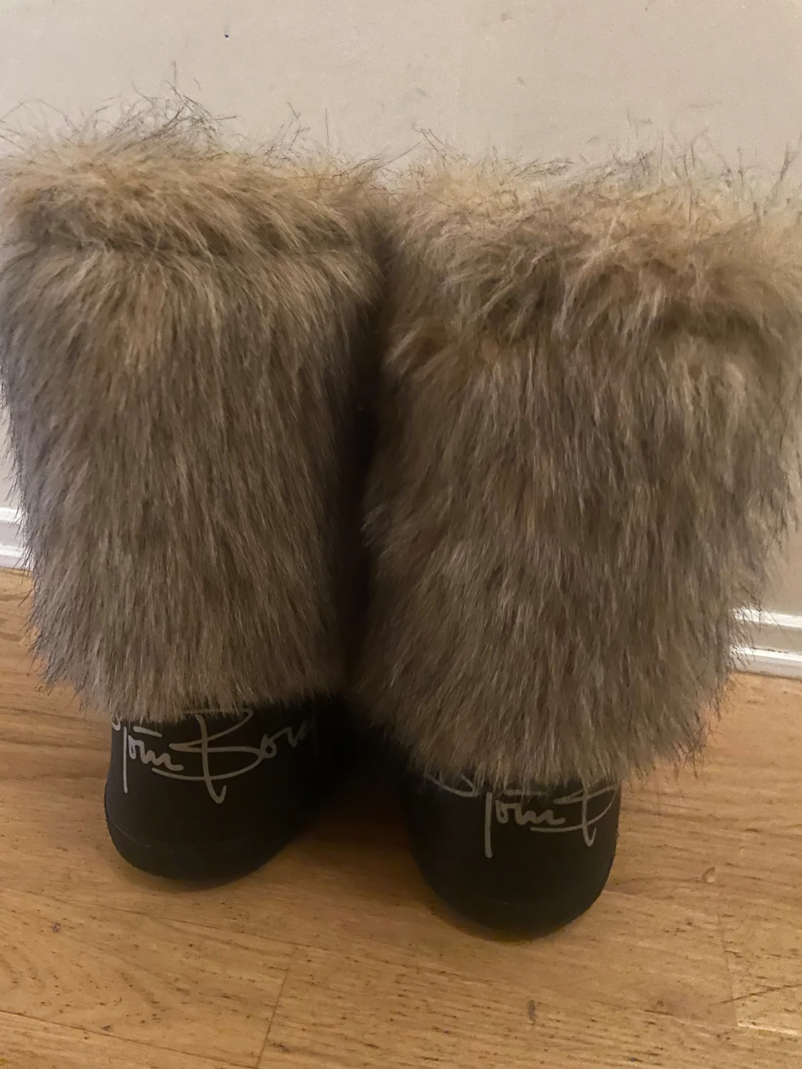 Björn Borg pälsboots med snörning - 1