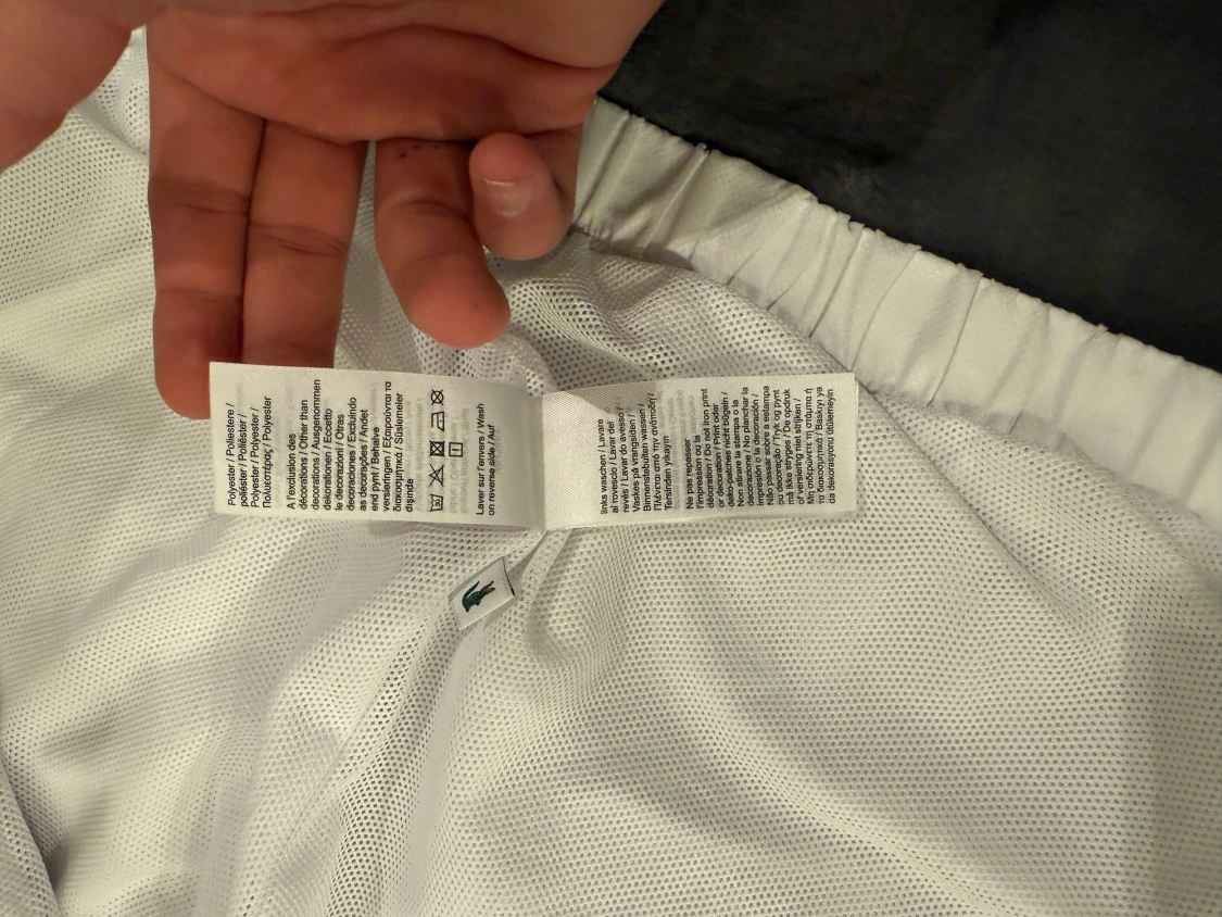 Lacoste Sport blå-vit vindjacka - 4