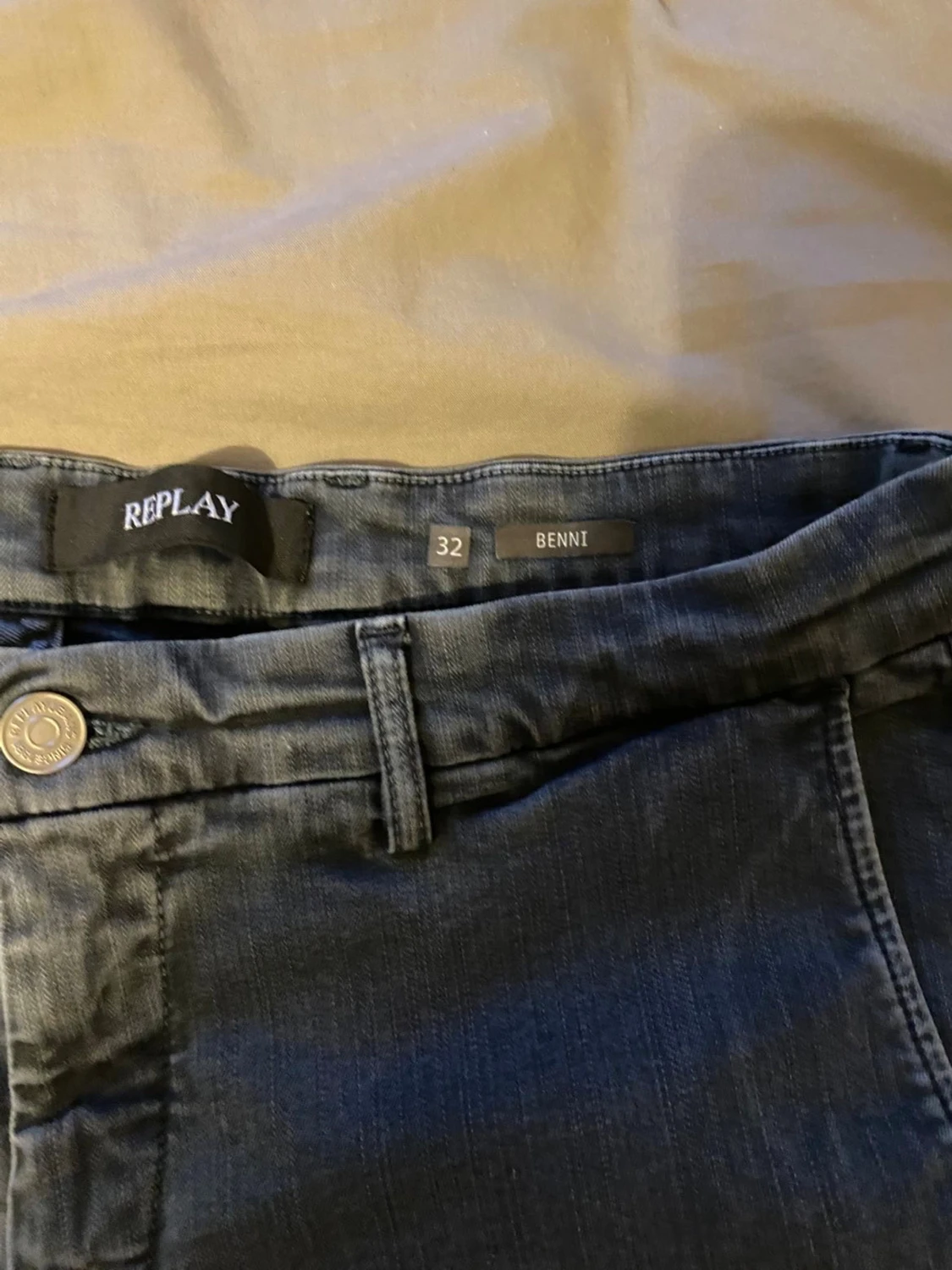 Replay Benni grå chinos herr - 2