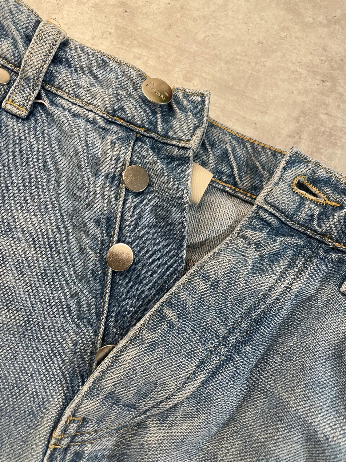 Ljusblå jeans från A DSGN, straight fit - 4