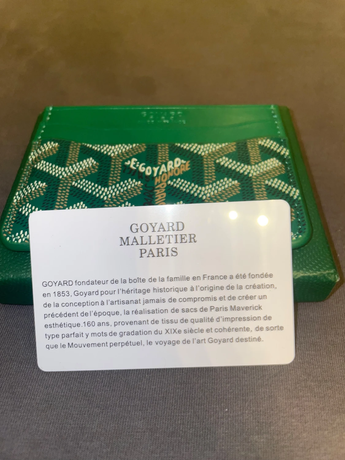 Grön G korthållare - 3