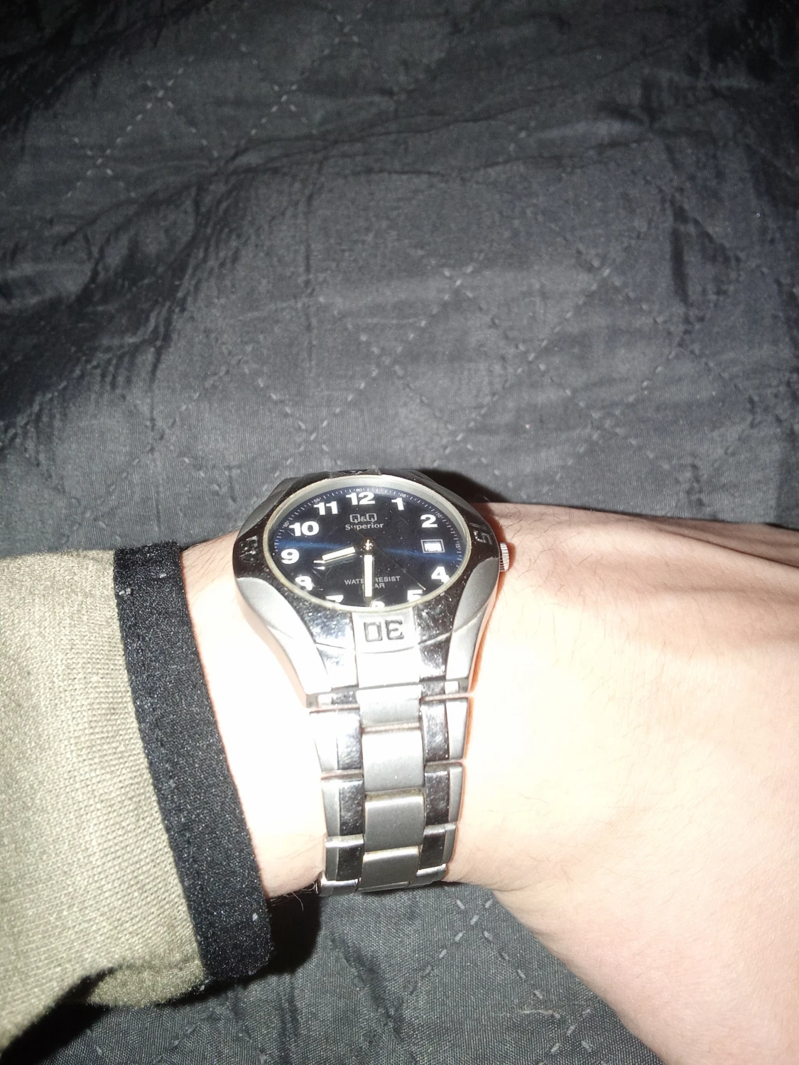 Q&Q Superior herrklocka med blå urtavla - 3