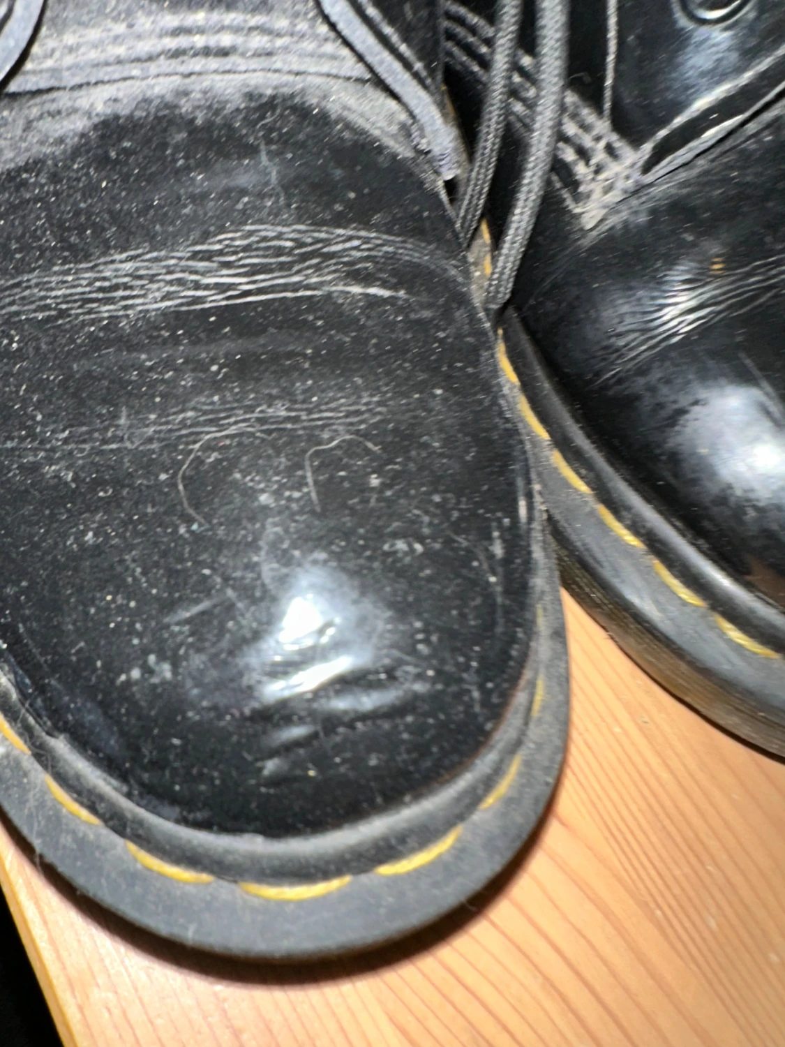 Svarta Dr. Martens boots i skinn - 2