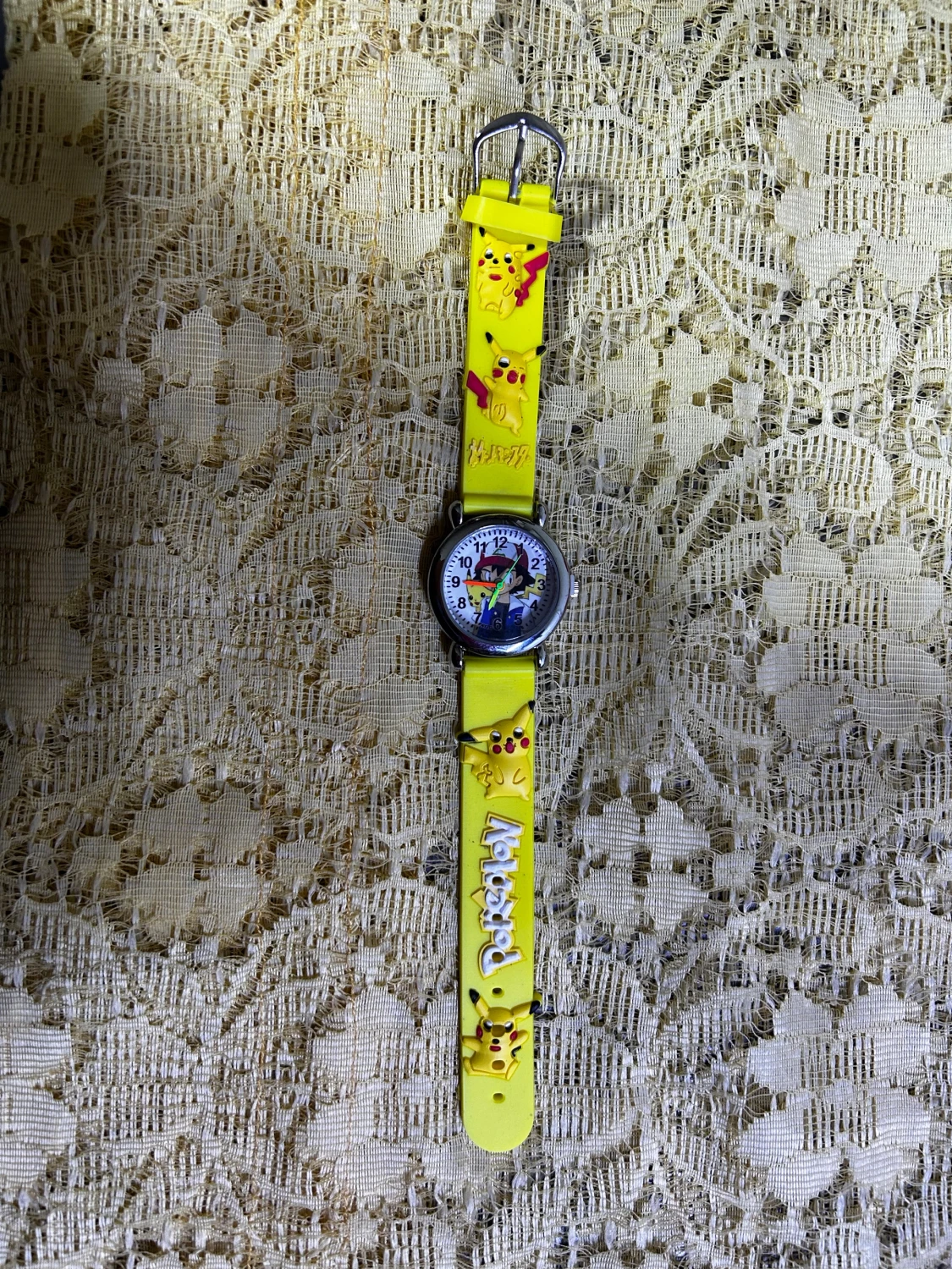 Pokemon Pikachu barn klocka 