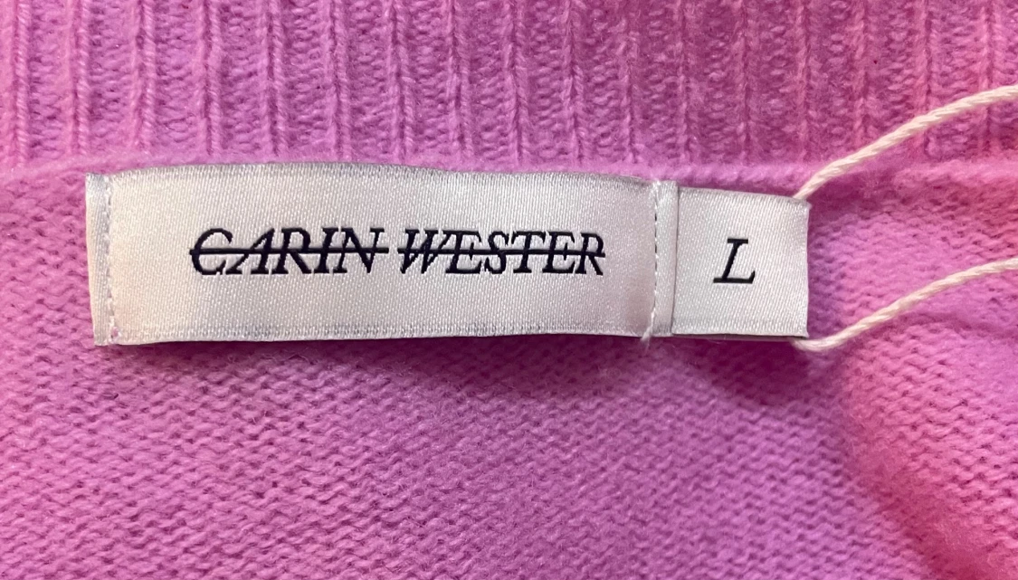 Rosa stickad tröja Carin Wester L - 1