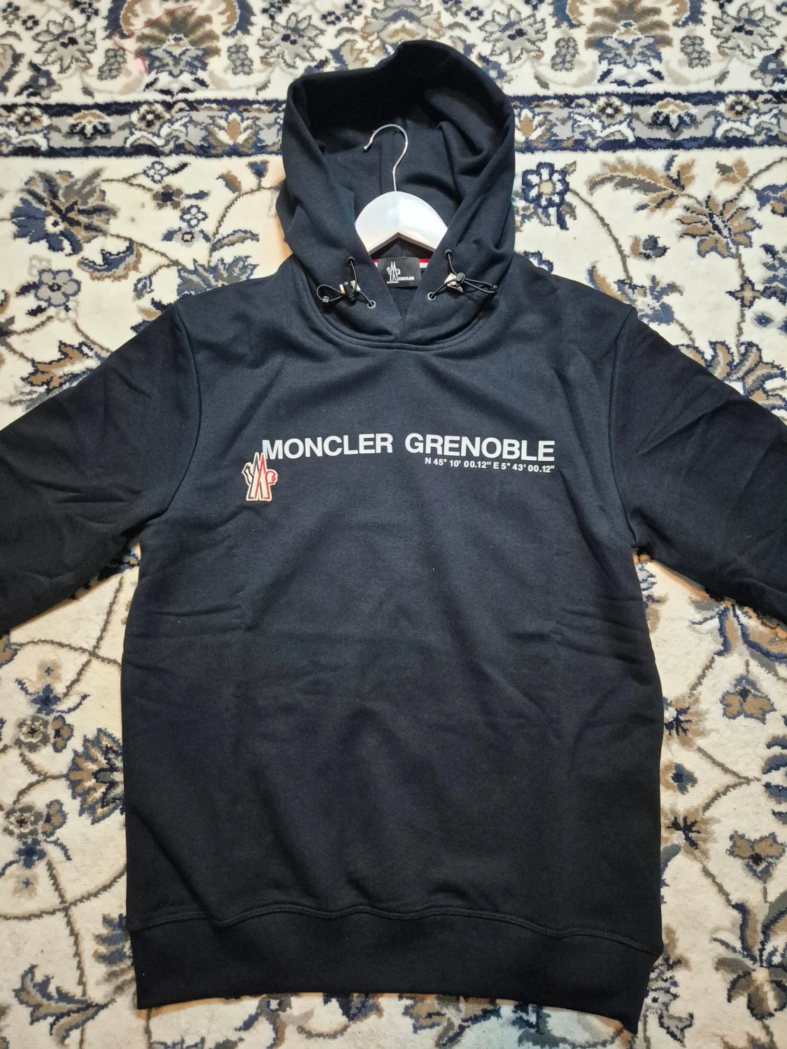 Svart Moncler Grenoble hoodie