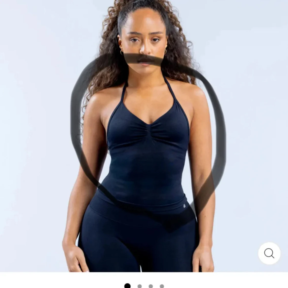 Grå träningstights shorts från DFYNE - 2